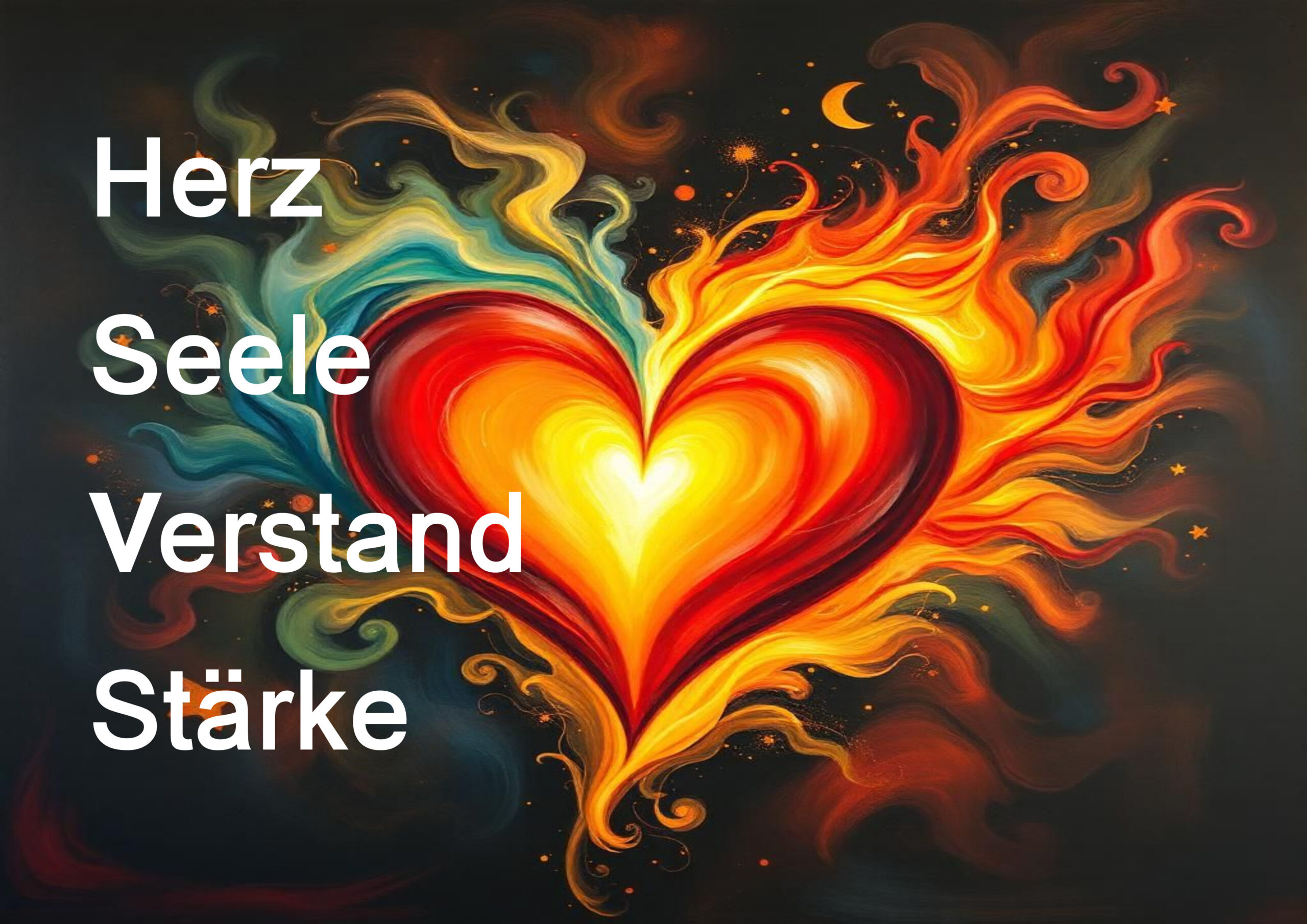 Herz Seele Verstand Stärke